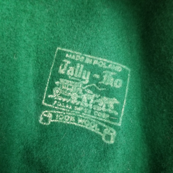 TALLY HO Vintage Wool Fedora Hat Hunter Green Octoberfest - Picture 10 of 12